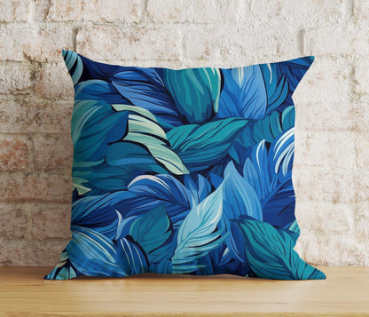 Onay Home Textile Cushion Covers Navy Blue Cushion Cover Floral Home Decor Throw Cushions