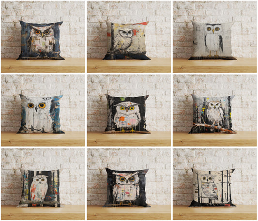 owl cushion covers