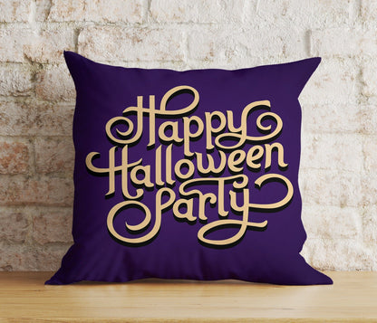 Onay 6 / 12 x 12 inch (30 x 30 cm) Double Side Pumpkin Halloween Party Spider With October 31 Cushion Cover