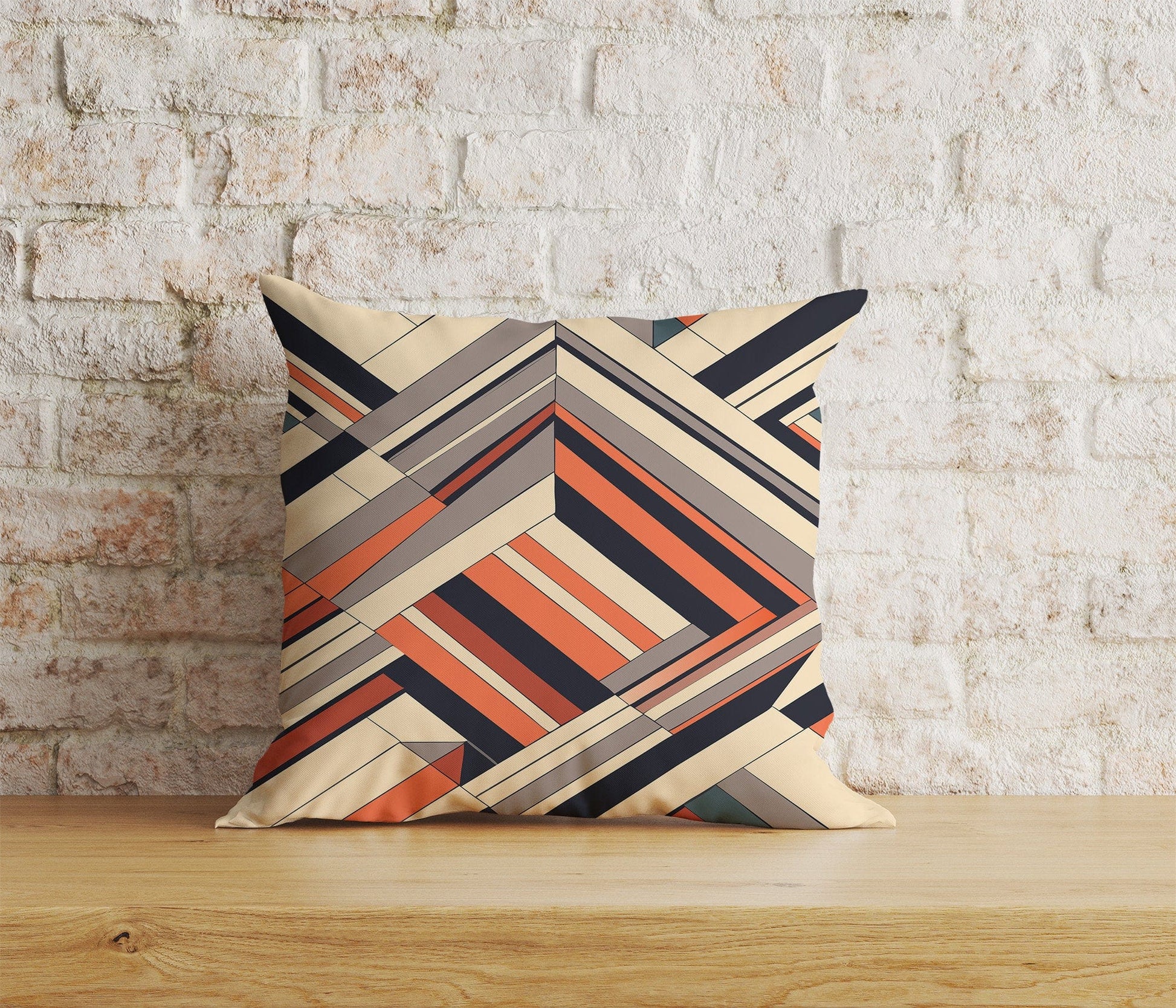 Onay Home Textile Cushion Covers 2 / 12 x 12 inch (30 x 30 cm) Double Side Retro 70s Cushion Cover Mid Century Modern Pillow Cover