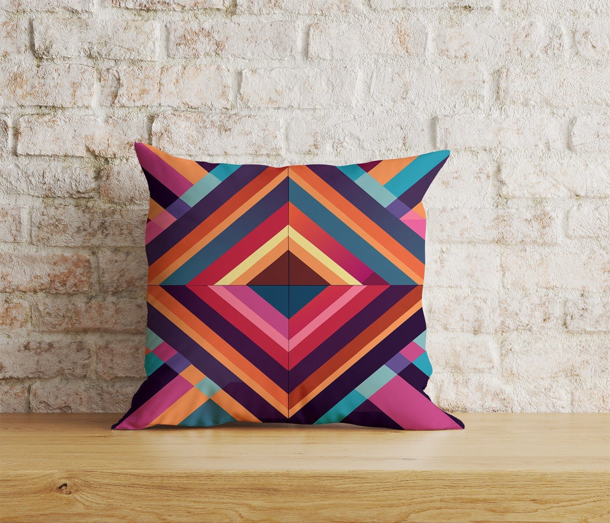 Onay Home Textile Cushion Covers 1 / 12 x 12 inch (30 x 30 cm) Double Side Retro 70s Cushion Cover Mid Century Modern Pillow Cover