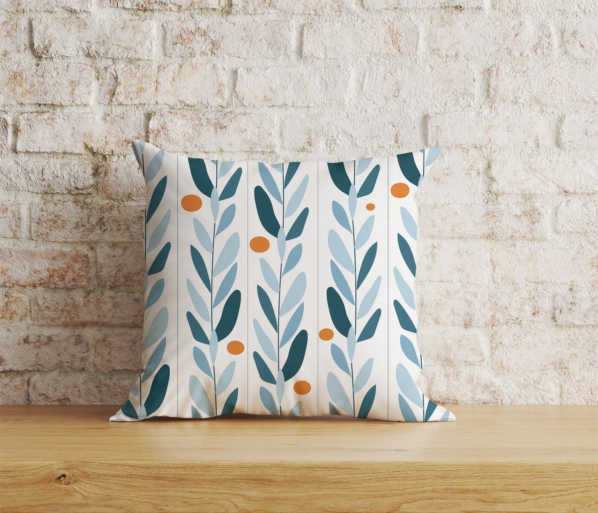 Onay Home Textile Cushion Covers 3 / 12 x 12 inch (30 x 30 cm) Double Side Scandi Floral Cushion Cover Botanical Painting Scatter