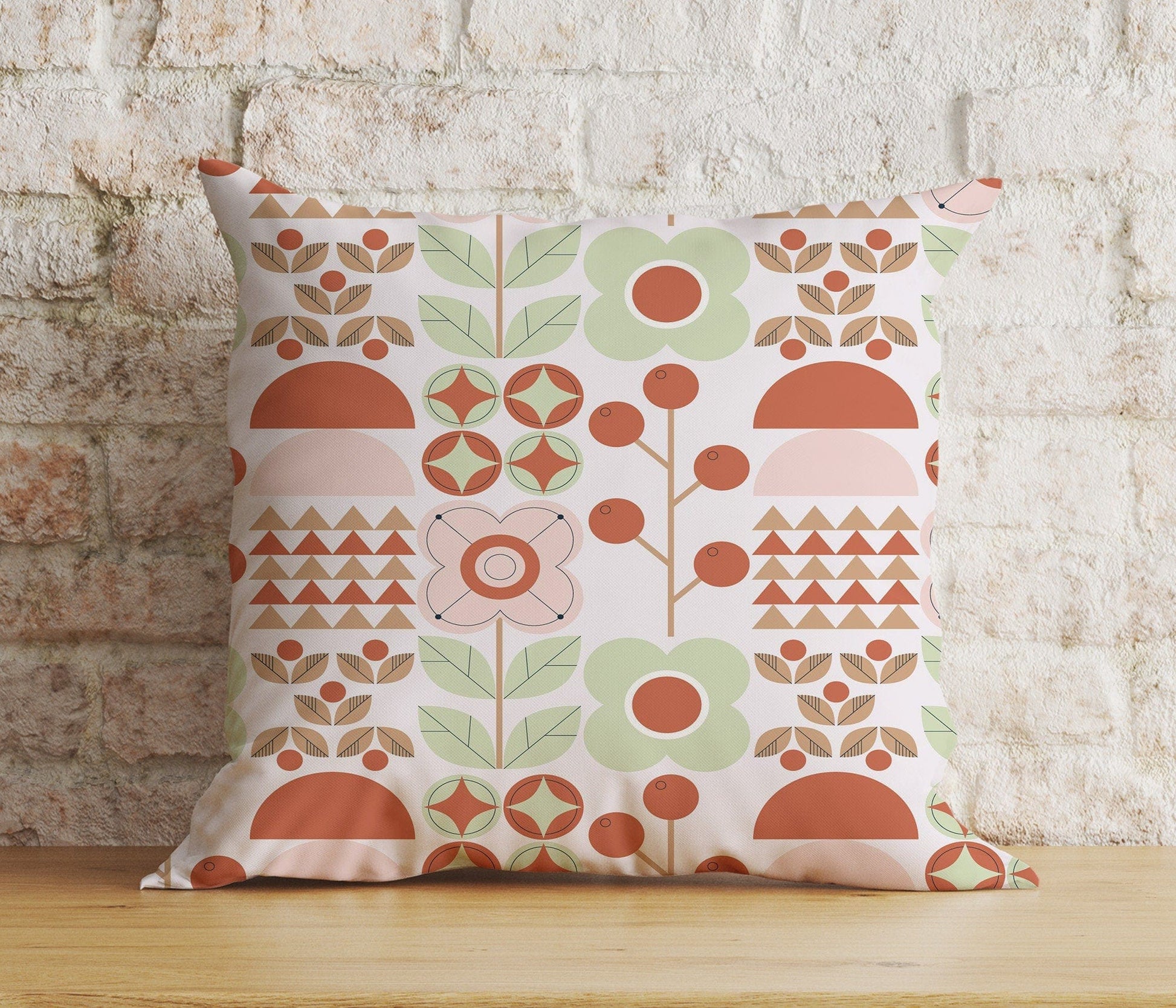 Onay Home Textile Cushion Covers 4 / 12 x 12 inch (30 x 30 cm) Double Side Scandinavian Floral Pillow Cover Blue Scandi Cushion Cover