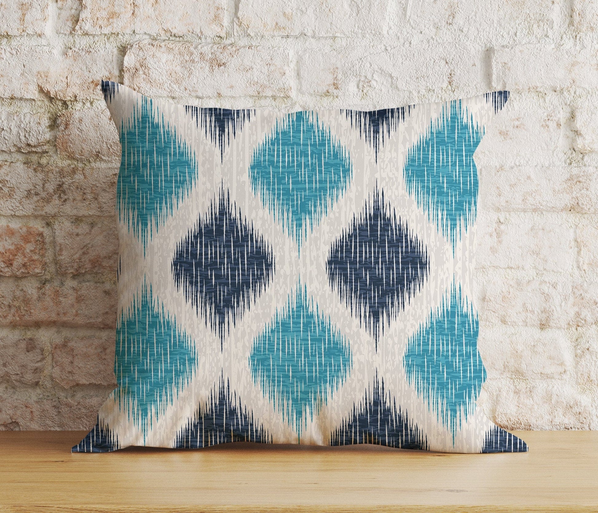 Onay 7 / 12 x 12 inch (30 x 30 cm) Tribal Aztec Southwestern Ikat Home Decoration Cushion Cover