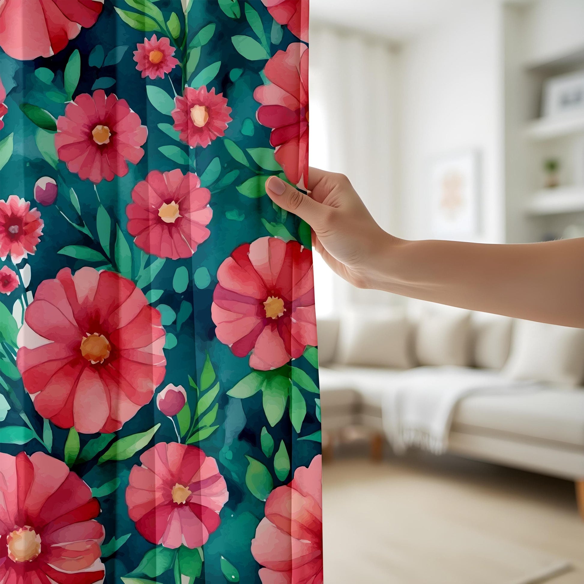 Onay Tropical Green Curtains  for a Lush Atmosphere, Botanical Drapes