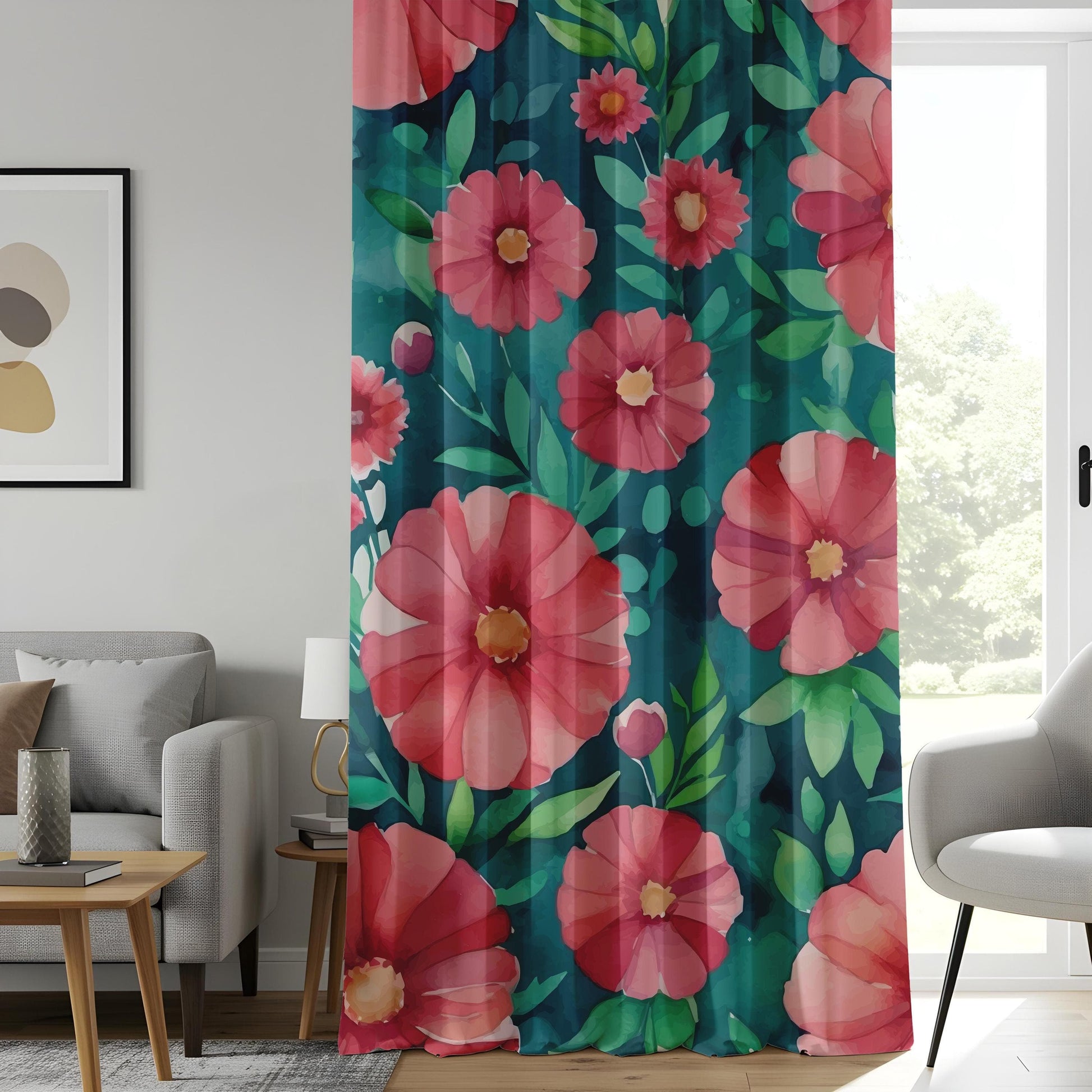 Onay Tropical Green Curtains  for a Lush Atmosphere, Botanical Drapes