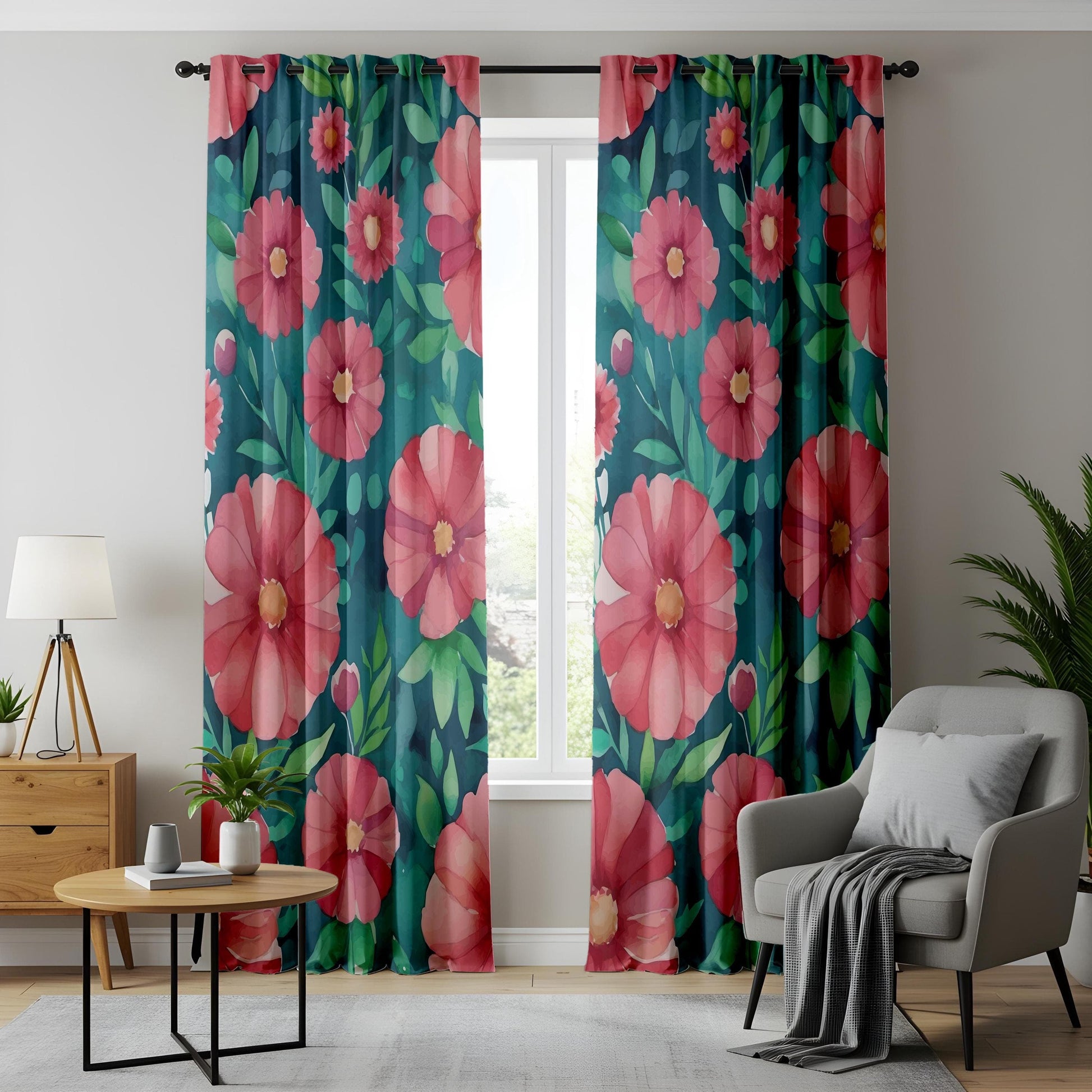Onay Tropical Green Curtains  for a Lush Atmosphere, Botanical Drapes
