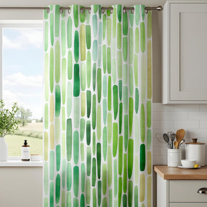 Onay Tropical Print Curtains in Botanical Home Decor, Green Curtain Printed Drapes