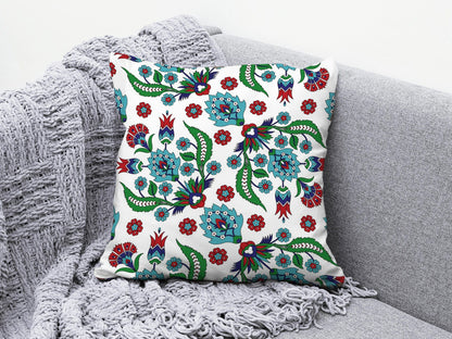 Onay 3 / 12 x 12 inch (30 x 30 cm) Turkish Tulip Ethnic Motifs Authentic Floral Cushion Cover