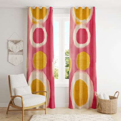 Unique Patterned Curtains - Bold Colorful Geometric Drapes for Distinctive Decor