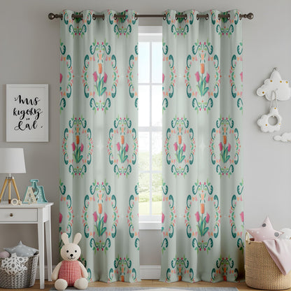 Onay Vintage Floral Curtains – Elegant Botanical Drapes