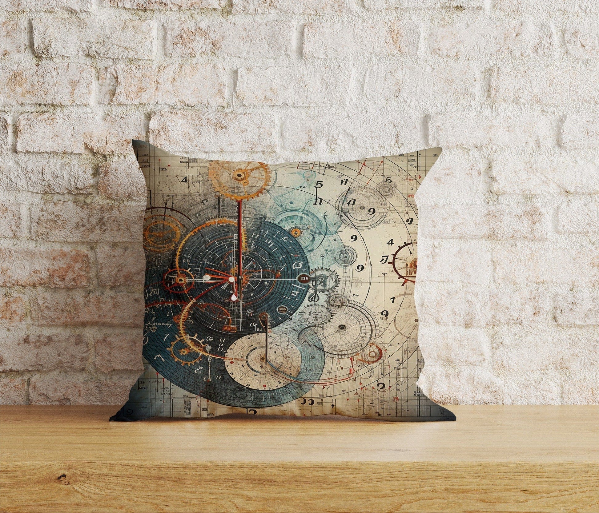 Onay 1 / 12 x 12 inch (30 x 30 cm) Vintage Maps Compass Ancient World Map Cushion Cover