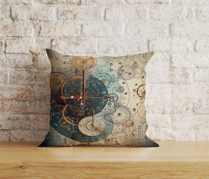 Onay 1 / 12 x 12 inch (30 x 30 cm) Vintage Maps Compass Ancient World Map Cushion Cover