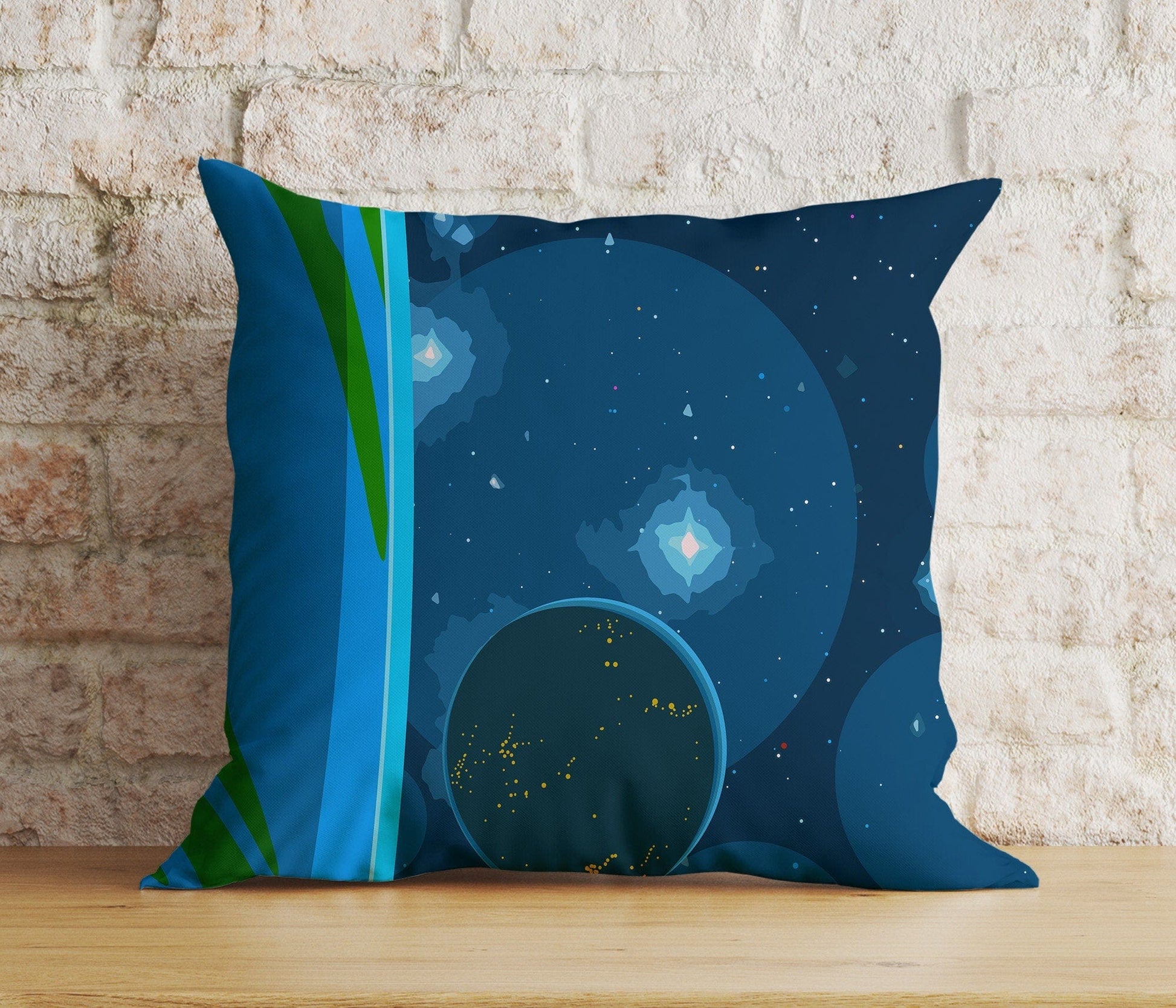 Onay 9 / 12 x 12 inch (30 x 30 cm) Vivid Space Galactic Space Themed Unique Cushion Cover