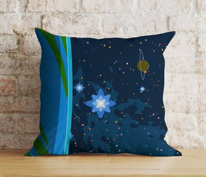 Onay 8 / 12 x 12 inch (30 x 30 cm) Vivid Space Galactic Space Themed Unique Cushion Cover
