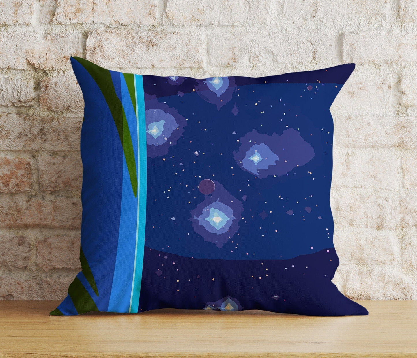 Onay 5 / 12 x 12 inch (30 x 30 cm) Vivid Space Galactic Space Themed Unique Cushion Cover