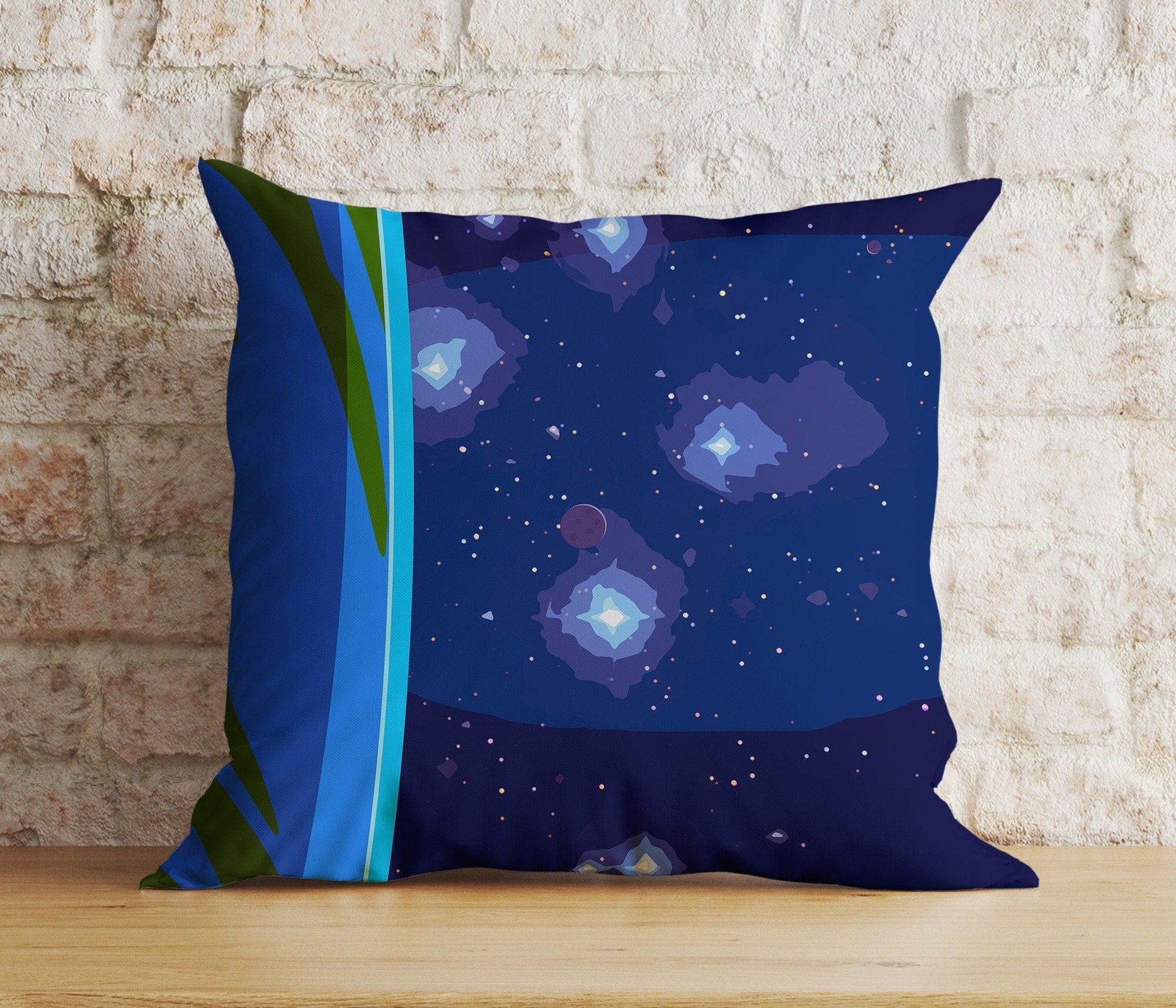 Onay 5 / 12 x 12 inch (30 x 30 cm) Vivid Space Galactic Space Themed Unique Cushion Cover