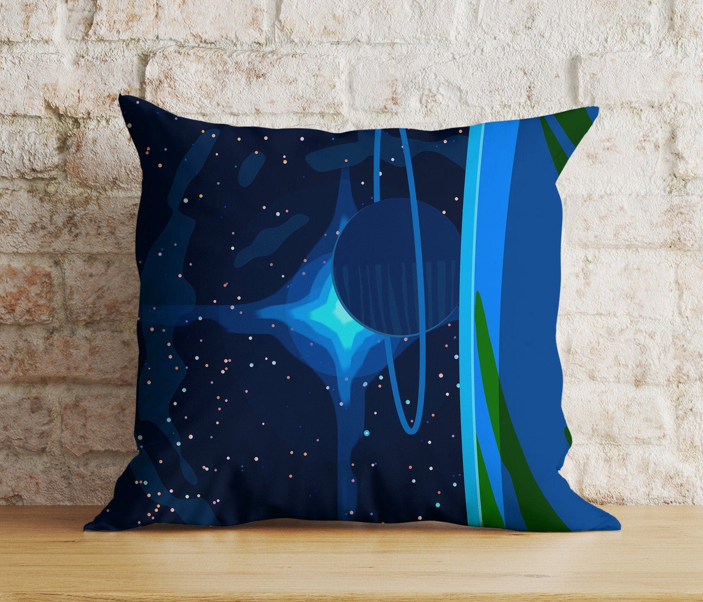 Onay 4 / 12 x 12 inch (30 x 30 cm) Vivid Space Galactic Space Themed Unique Cushion Cover
