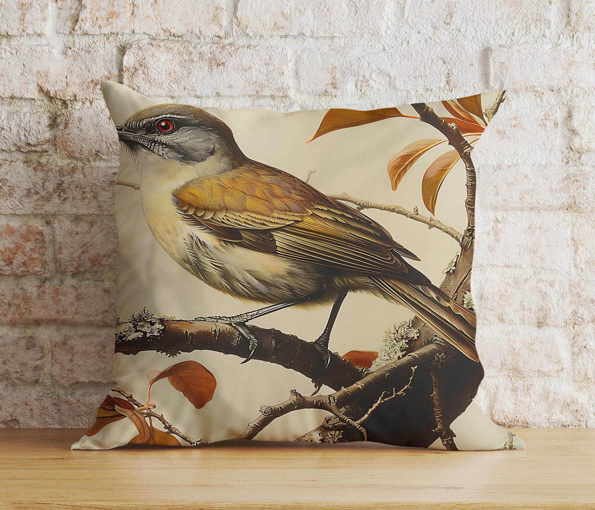 Onay Cushion Covers Watercolor Bird Decorative Cushion Cover Art Pillow Cover
