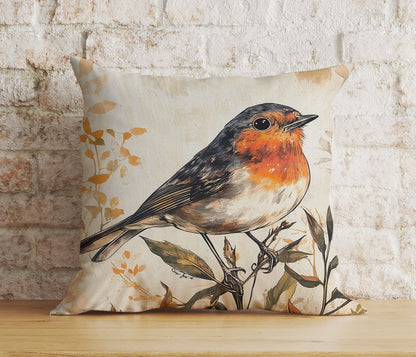 Onay Cushion Covers Watercolor Bird Decorative Cushion Cover Art Pillow Cover