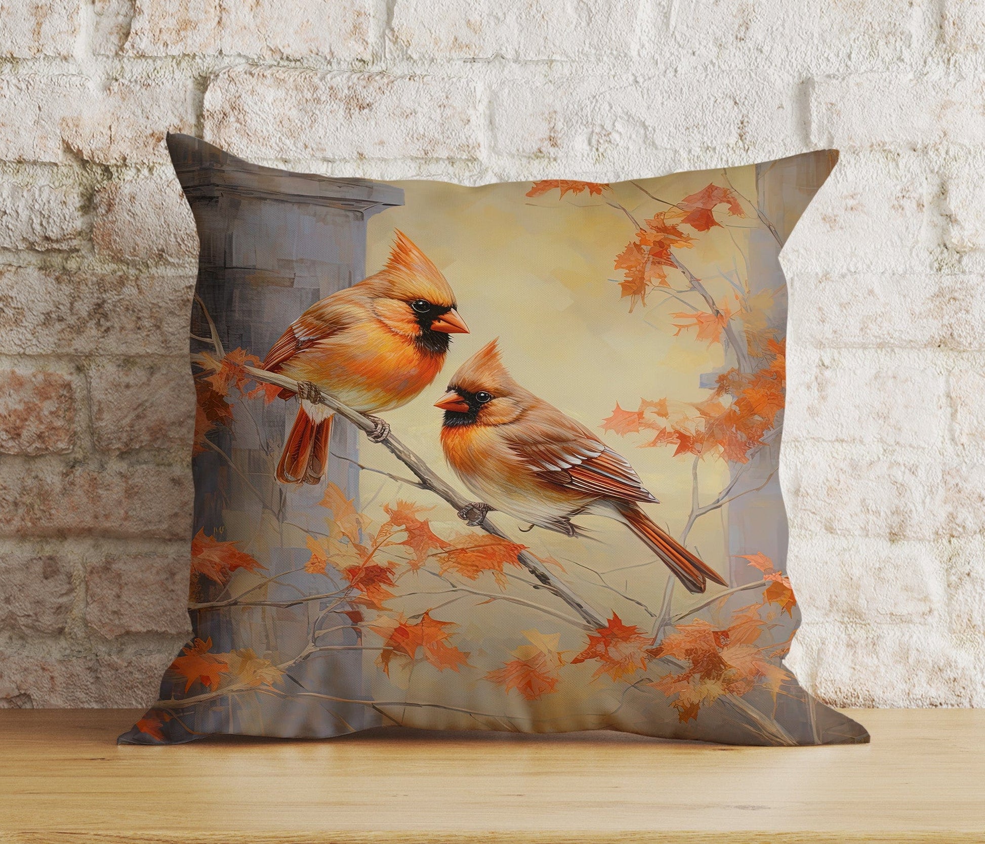 Onay Cushion Covers Watercolor Bird Decorative Cushion Cover Art Pillow Cover