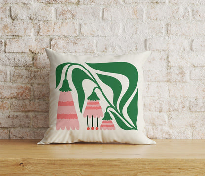 Onay 8 / 12 x 12 inch (30 x 30 cm) Wildflowers Abstract Floral Monstera Leaves Cushion Cover
