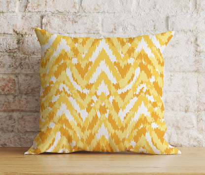 Onay 7 / 12 x 12 inch (30 x 30 cm) Yellow Abstract Floral Spring Summer Trend Cushion Cover