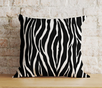 Onay 7 / 12 x 12 inch (30 x 30 cm) Zebra Print Stripe Zebra Pattern Cushion Covers